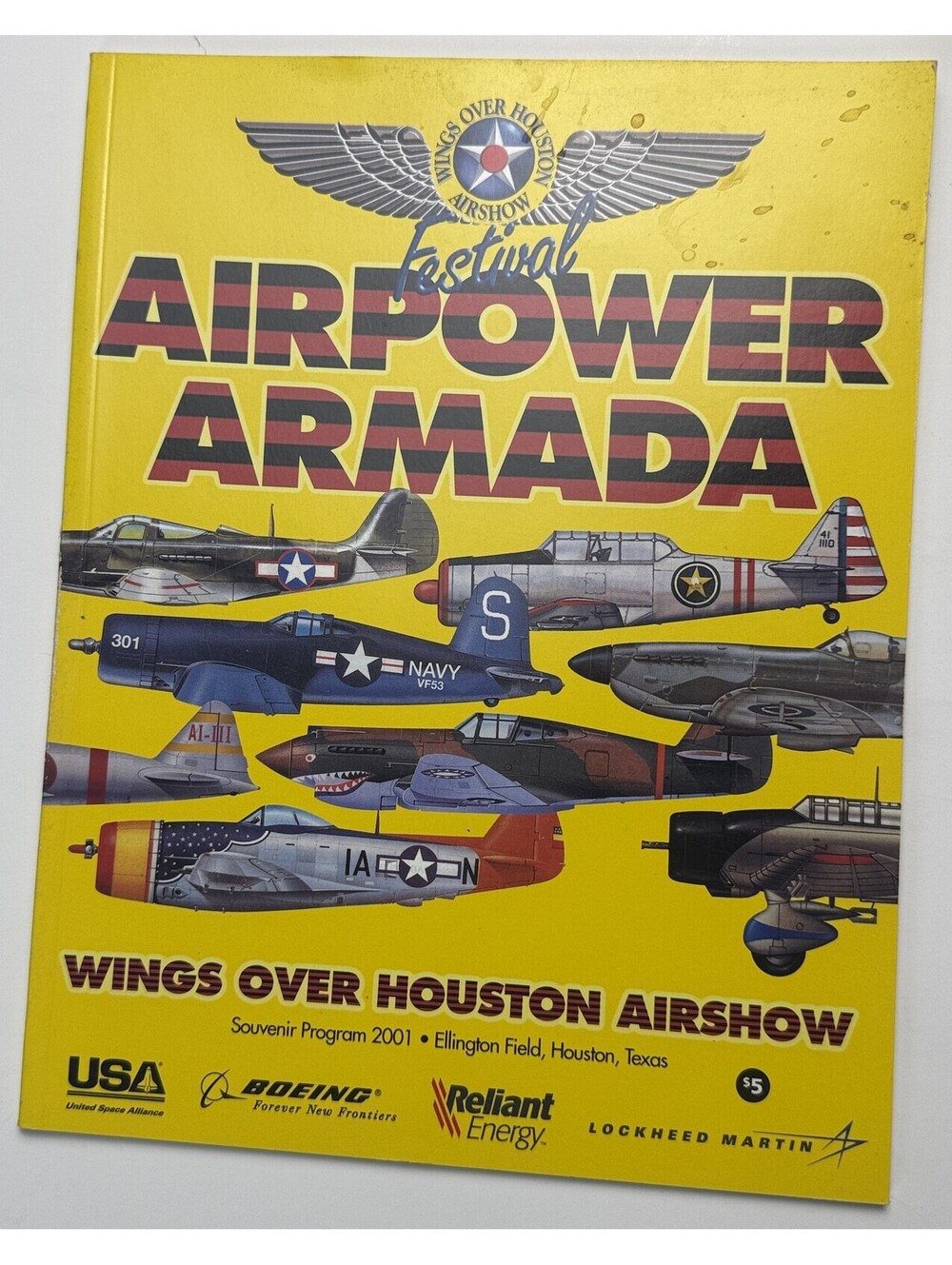 Festival Airpower Armada Souvenir Program 2001 Military Aircraft Airshows PB